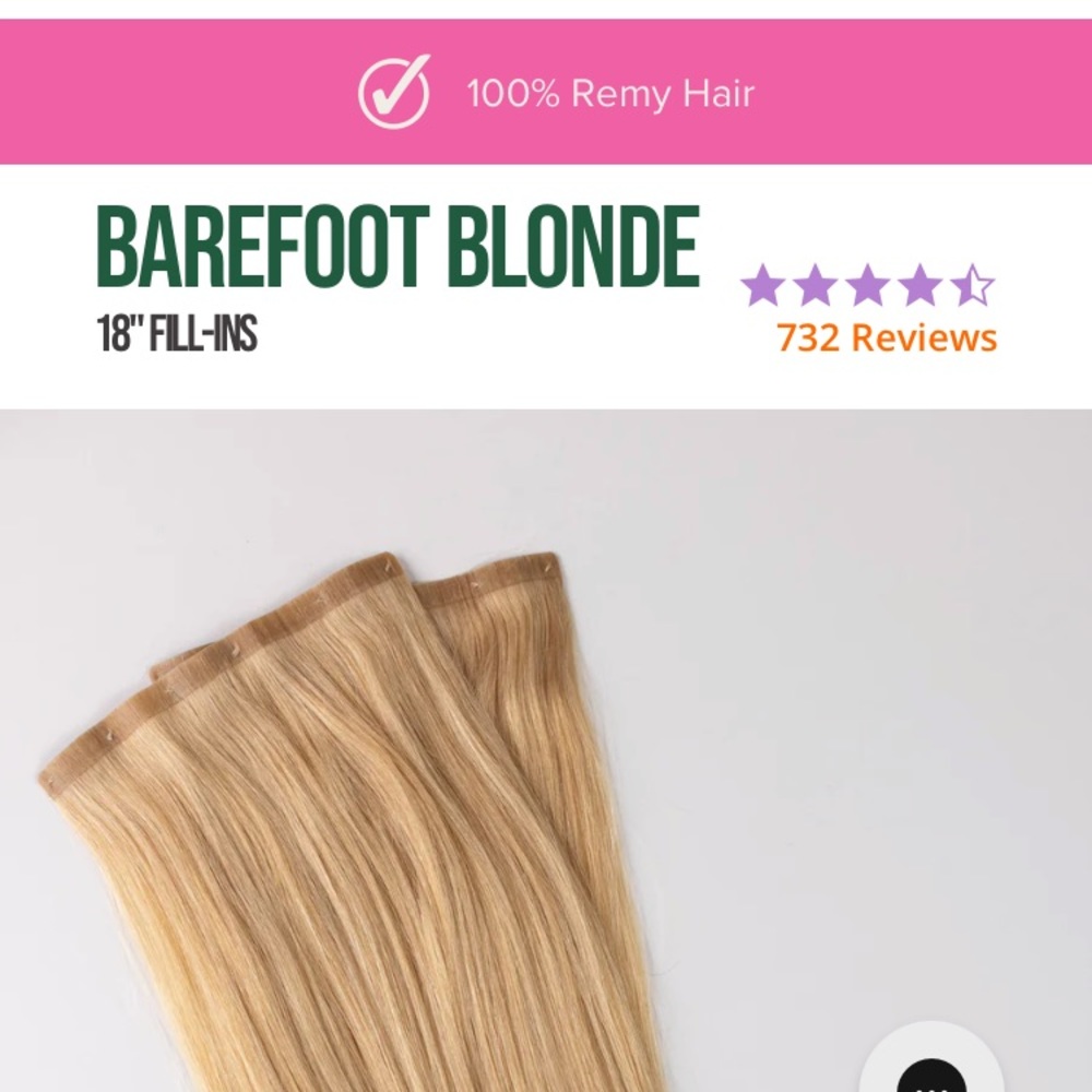 Barefoot Blonde 18 inch fill ins